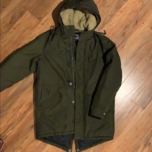 Old Navy Olive Parka Medium